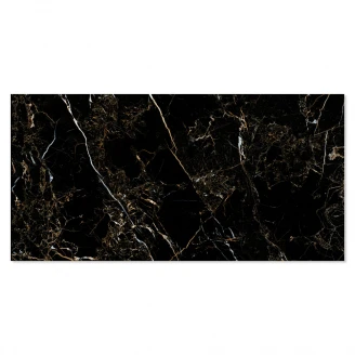 Marmor Gulvflis <strong>Portloren</strong>  Svart Polert 60x120 cm